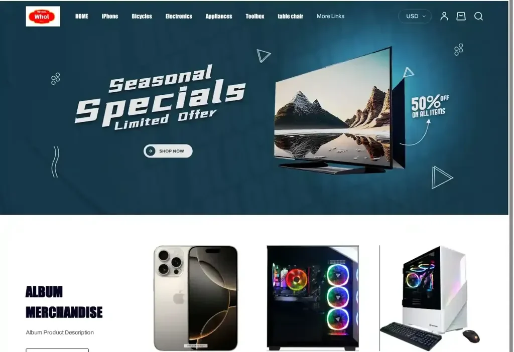 Screenshot of Non-Delivery scam website "Solala.top"