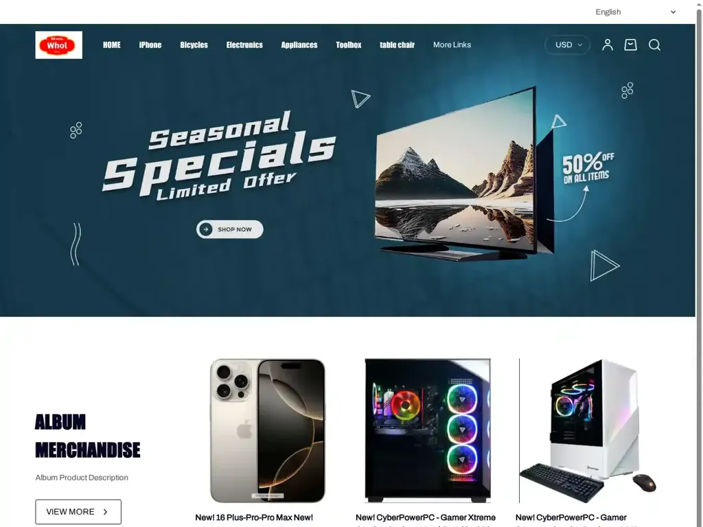 Screenshot of Non-Delivery scam website "500 Internal Server Error"