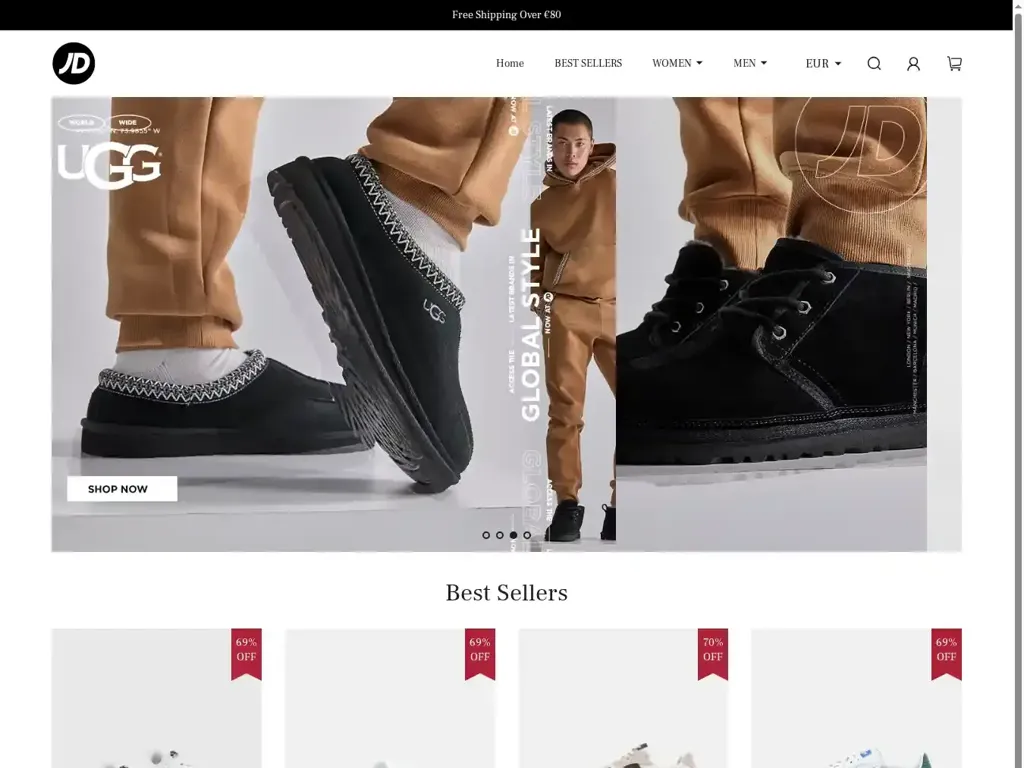 Screenshot of Non-Delivery scam website ""