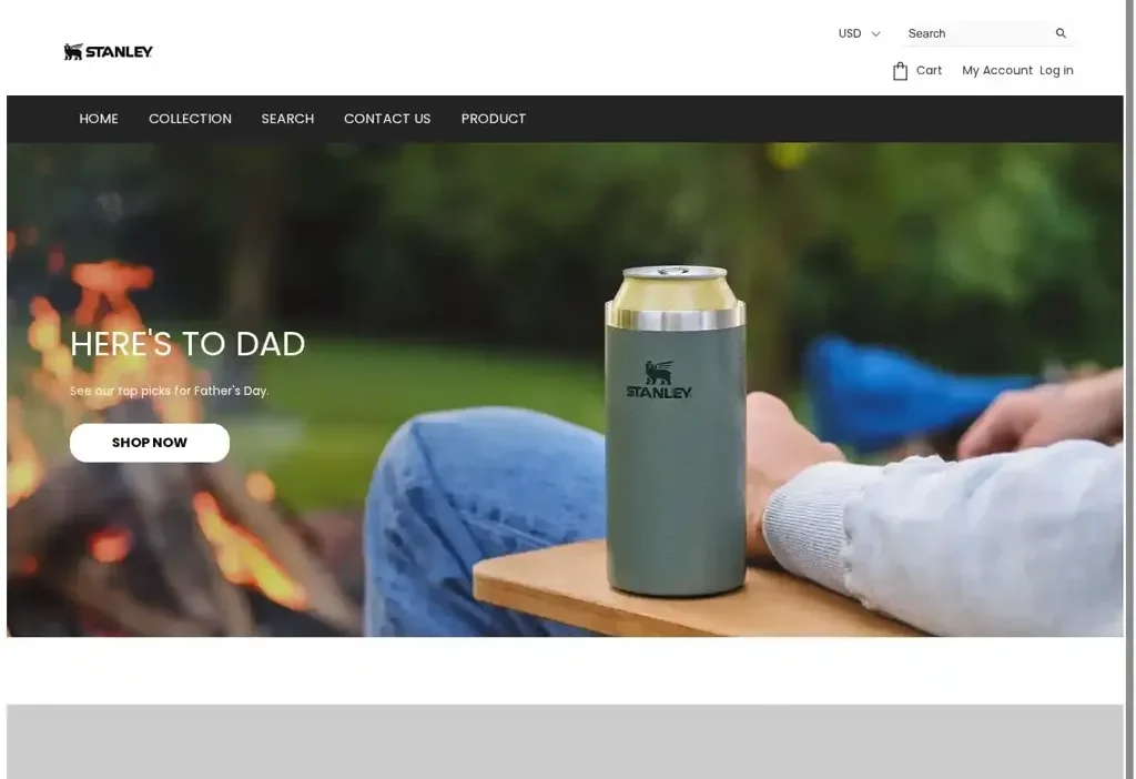 Screenshot of Non-Delivery scam website "Stanley1913official.store"