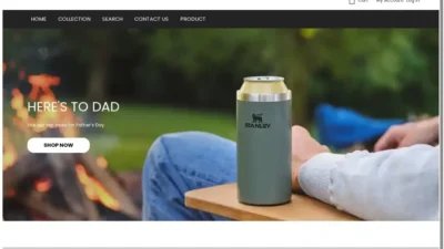 Screenshot of Non-Delivery scam website "Stanley1913official.store"