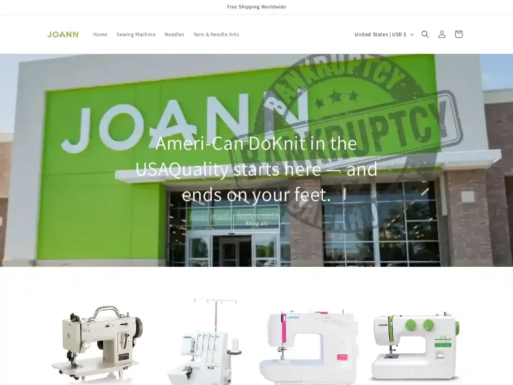 Screenshot of Non-Delivery scam website "My Store"