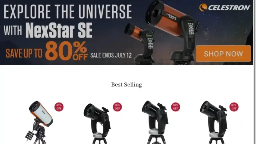 Screenshot of Non-Delivery scam website "Summersaleus.shop"