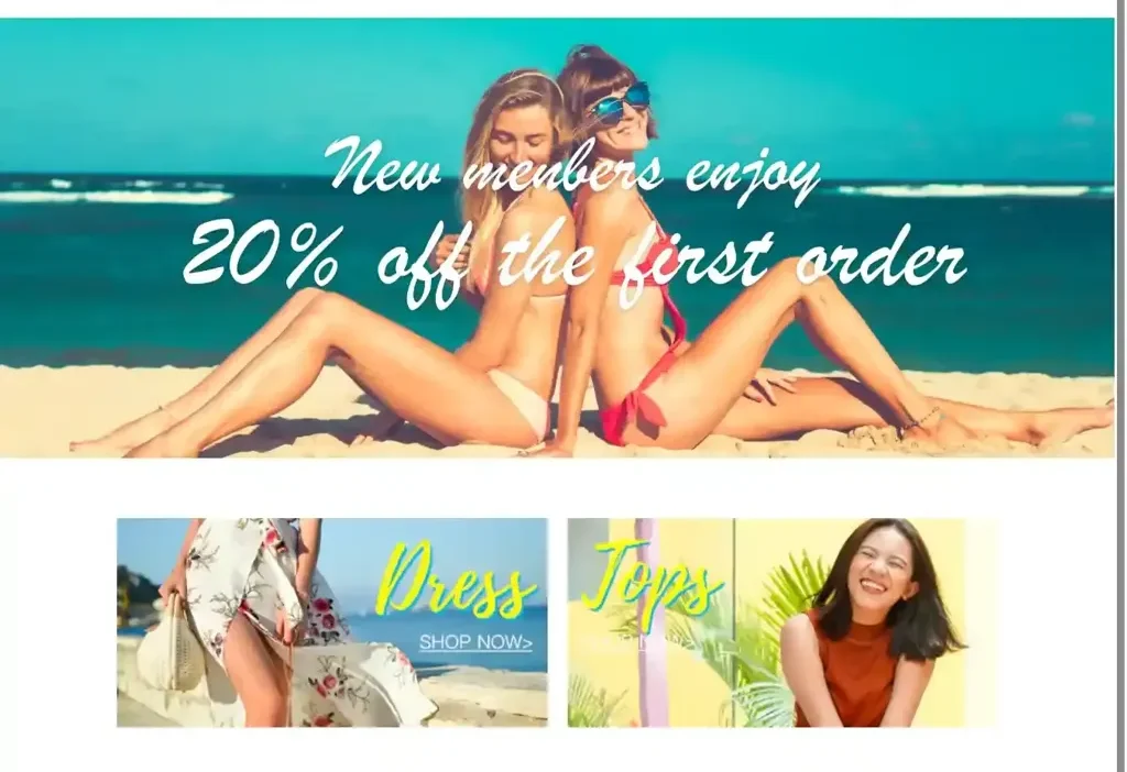 Screenshot of Non-Delivery scam website "Sunryhk.shop"