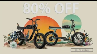 Screenshot of Non-Delivery scam website "Super73us.shop"