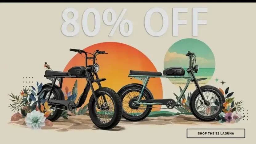 Screenshot of Non-Delivery scam website "Super73us.shop"