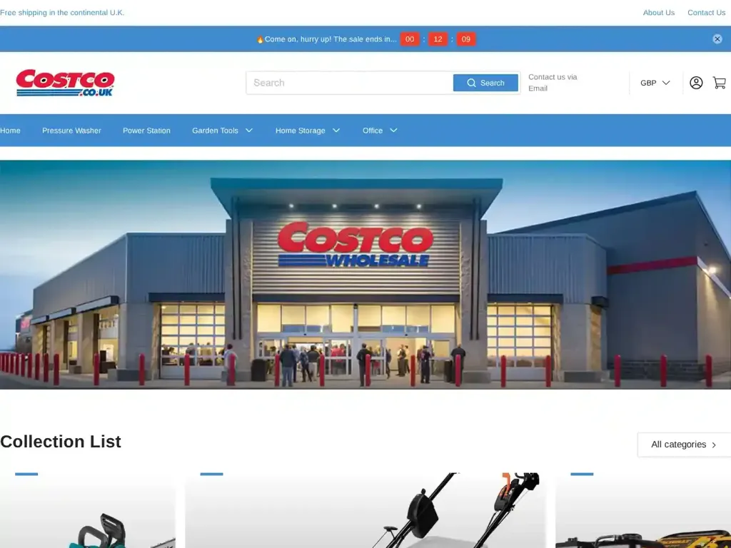 Screenshot of Non-Delivery scam website "500 Internal Server Error"