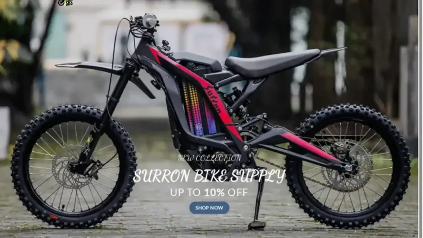 Screenshot of Non-Delivery scam website "Surronbikesupply.com"