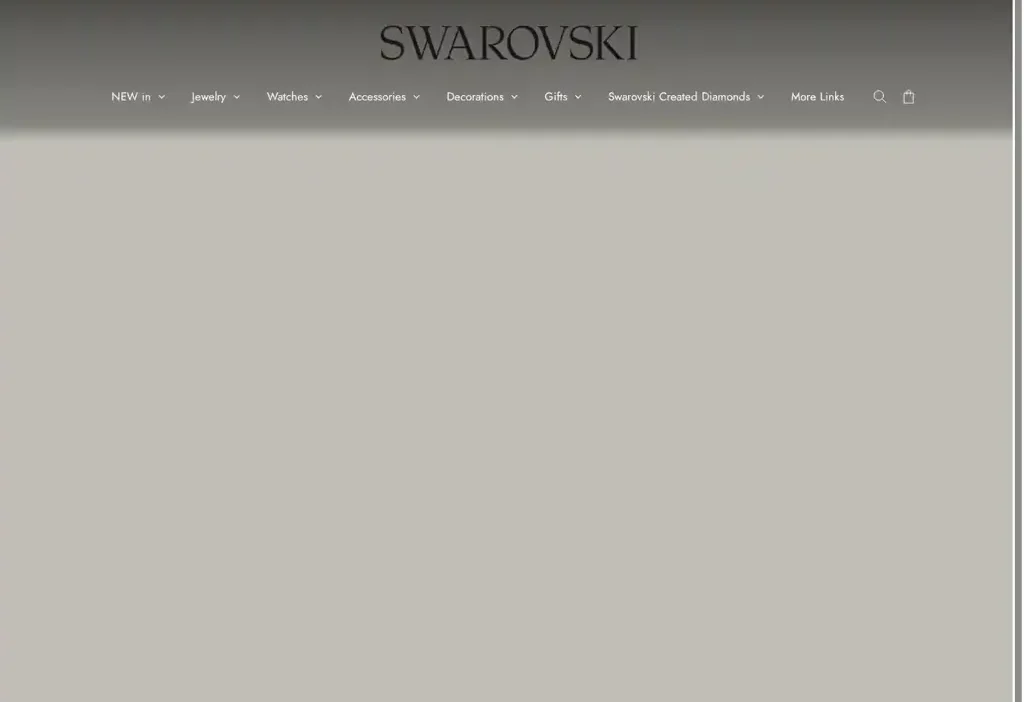Screenshot of Non-Delivery scam website "Swarovski-jp.com"