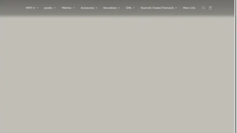 Screenshot of Non-Delivery scam website "Swarovski-jp.com"