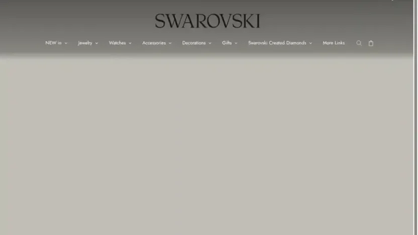 Screenshot of Non-Delivery scam website "Swarovskiss-vip.com"