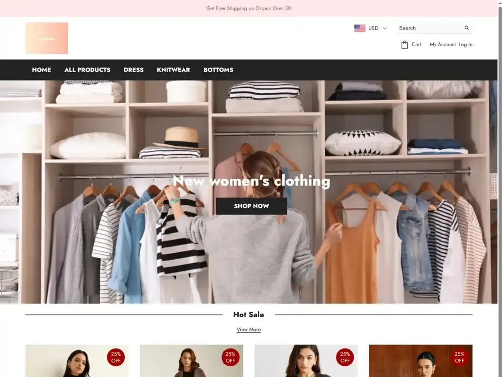 Screenshot of Non-Delivery scam website "Bxdnb"