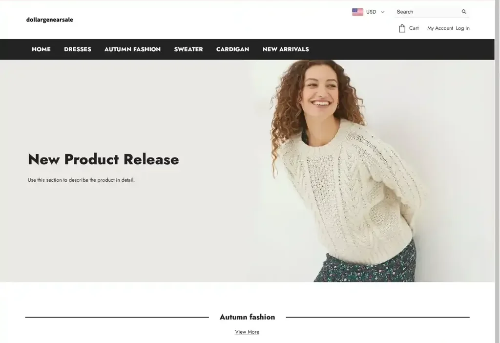Screenshot of Non-Delivery scam website "Taifcrida.shop"