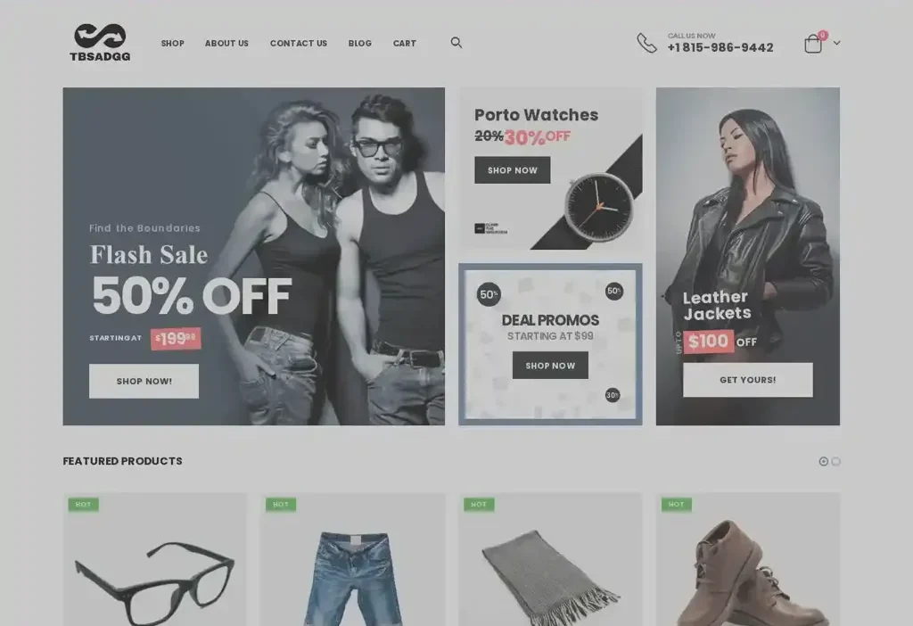 Screenshot of Non-Delivery scam website "Tbsadgg.shop"