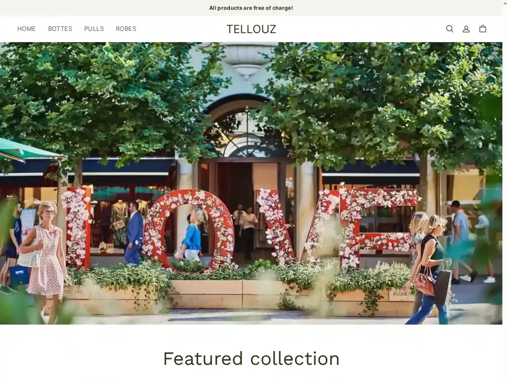 Screenshot of Non-Delivery scam website ""