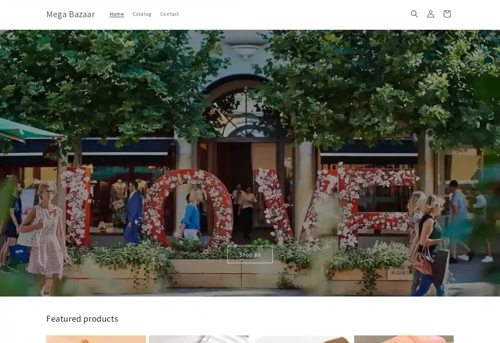 Screenshot of Non-Delivery scam website "Teyyune.shop"
