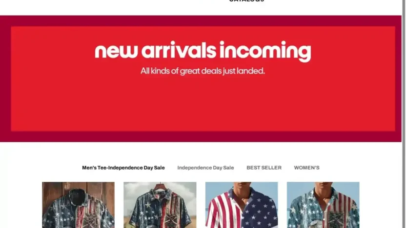 Screenshot of Non-Delivery scam website "Tjmoxx-onlineshop.com"