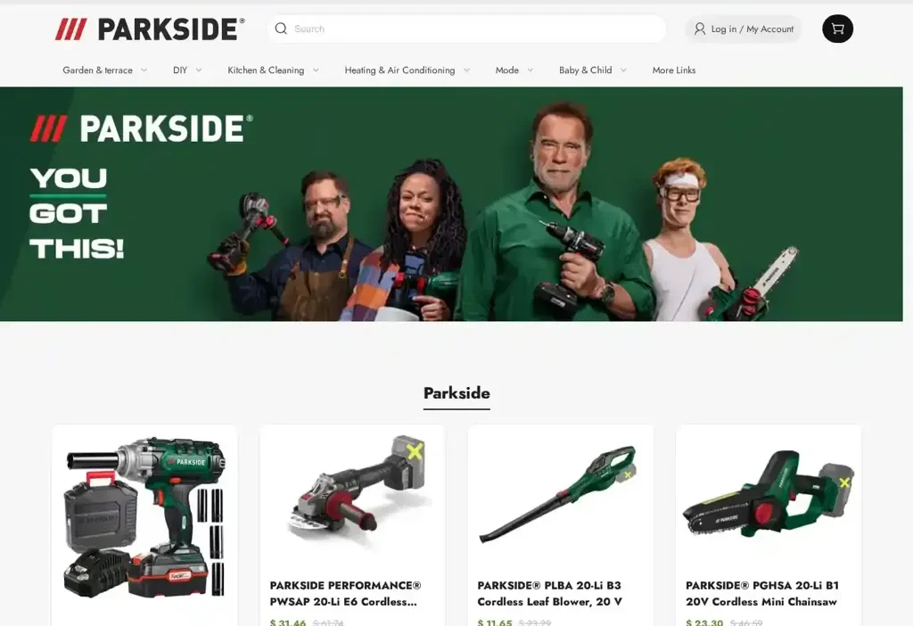 Screenshot of Non-Delivery scam website "Tooldiscountvip.com"