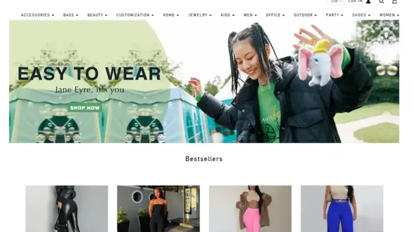 Screenshot of Non-Delivery scam website "Totemesvip.com"