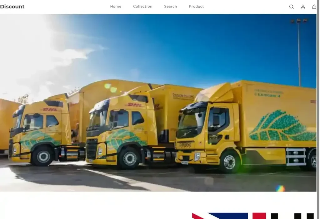 Screenshot of Non-Delivery scam website "Tueldid.vip"