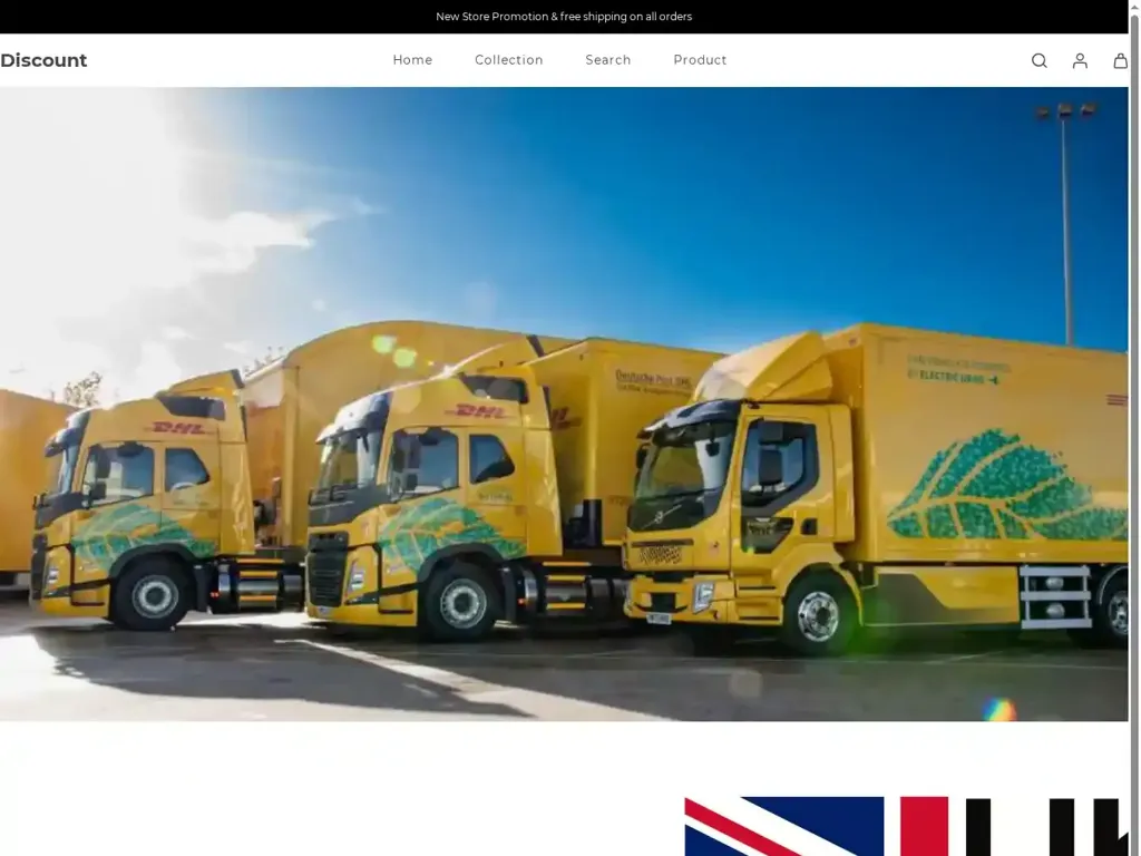 Screenshot of Non-Delivery scam website "500 Internal Server Error"