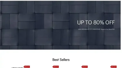 Screenshot of Non-Delivery scam website "Tumiofficial.shop"