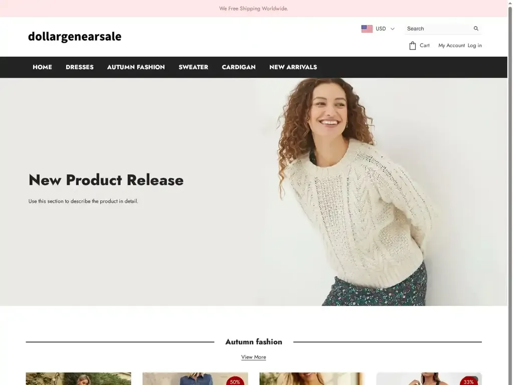 Screenshot of Non-Delivery scam website ""