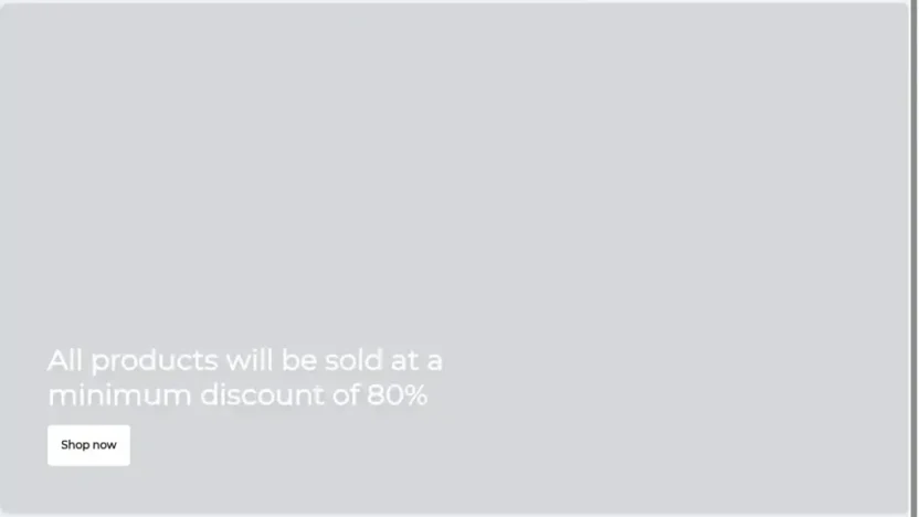 Screenshot of Non-Delivery scam website "Usedproducts.vip"