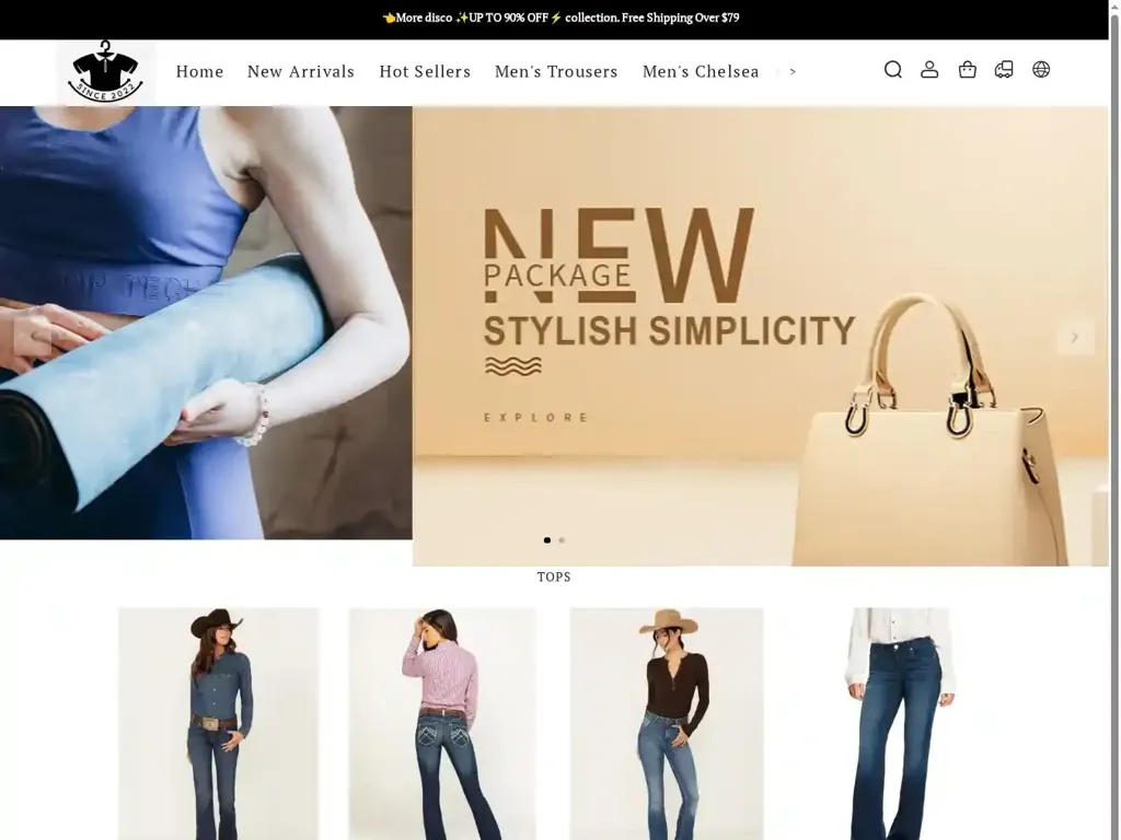 Screenshot of Non-Delivery scam website ""