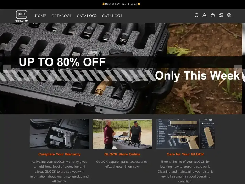 Screenshot of Non-Delivery scam website ""