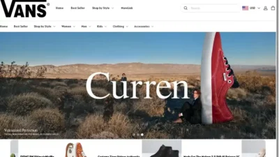 Screenshot of Non-Delivery scam website "Vansfactory.com"