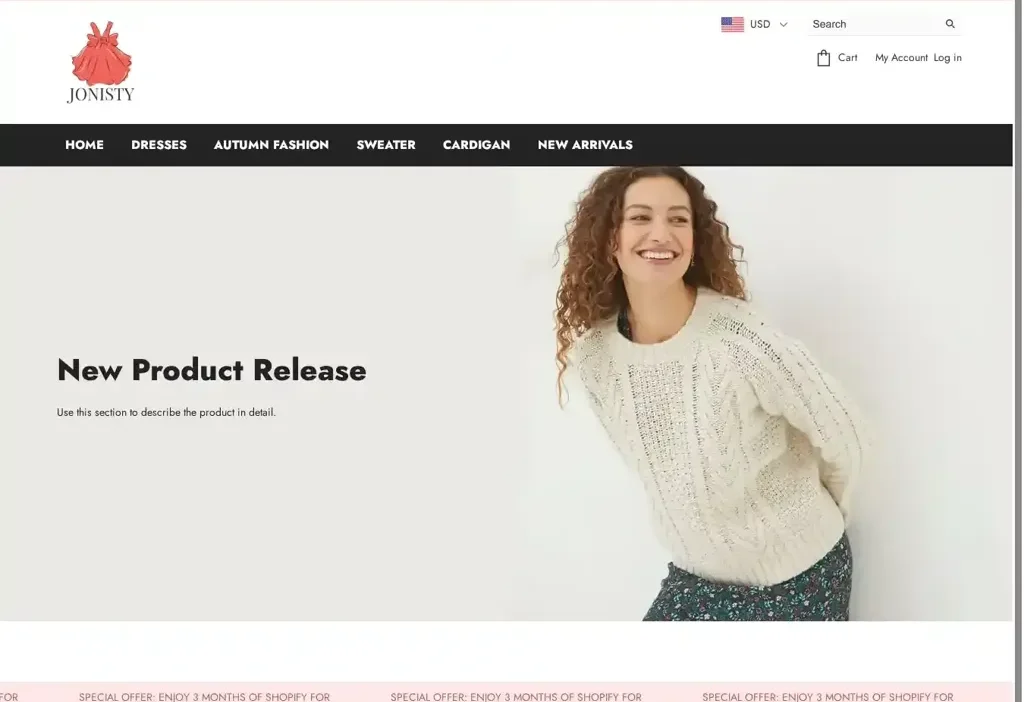Screenshot of Non-Delivery scam website "Varenioutlet-cz.com"