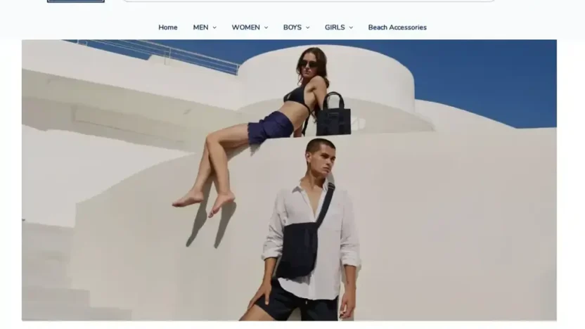 Screenshot of Non-Delivery scam website "Vilebrequinswim.shop"