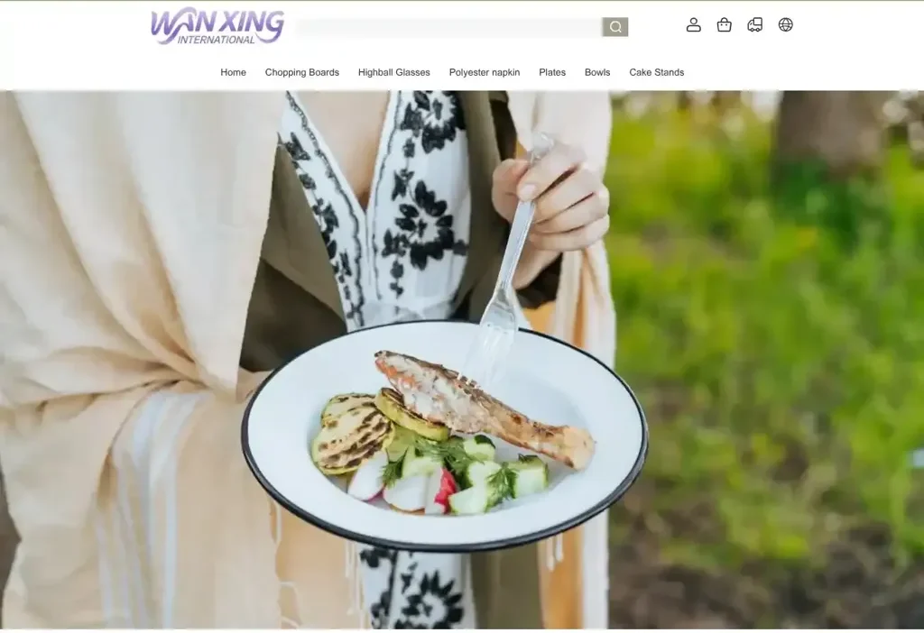 Screenshot of Non-Delivery scam website "Wanxingtrade.shop"