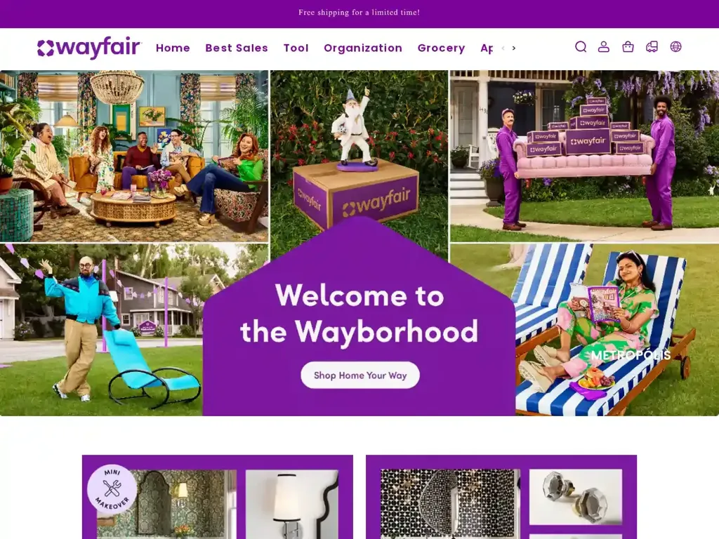 Screenshot of Non-Delivery scam website "1"