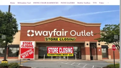 Screenshot of Non-Delivery scam website "Wayfarshopper.com"