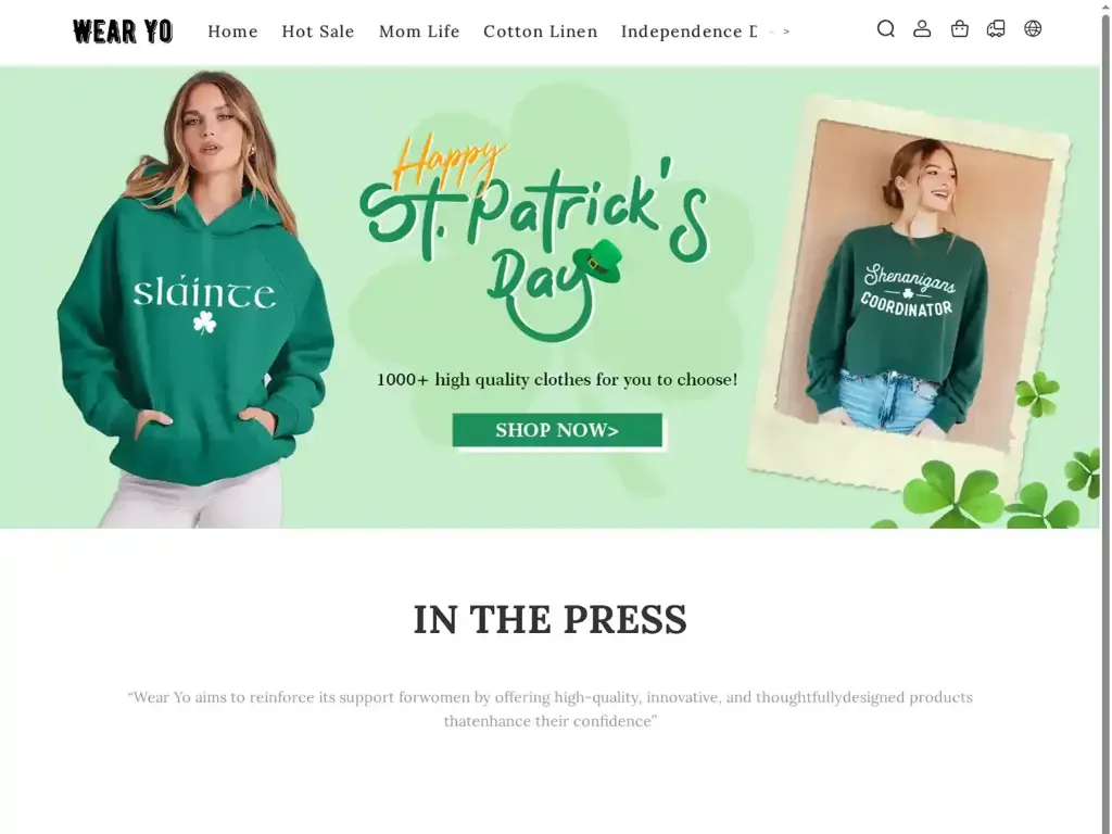 Screenshot of Non-Delivery scam website ""