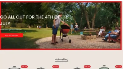 Screenshot of Non-Delivery scam website "Weberofficial.com"