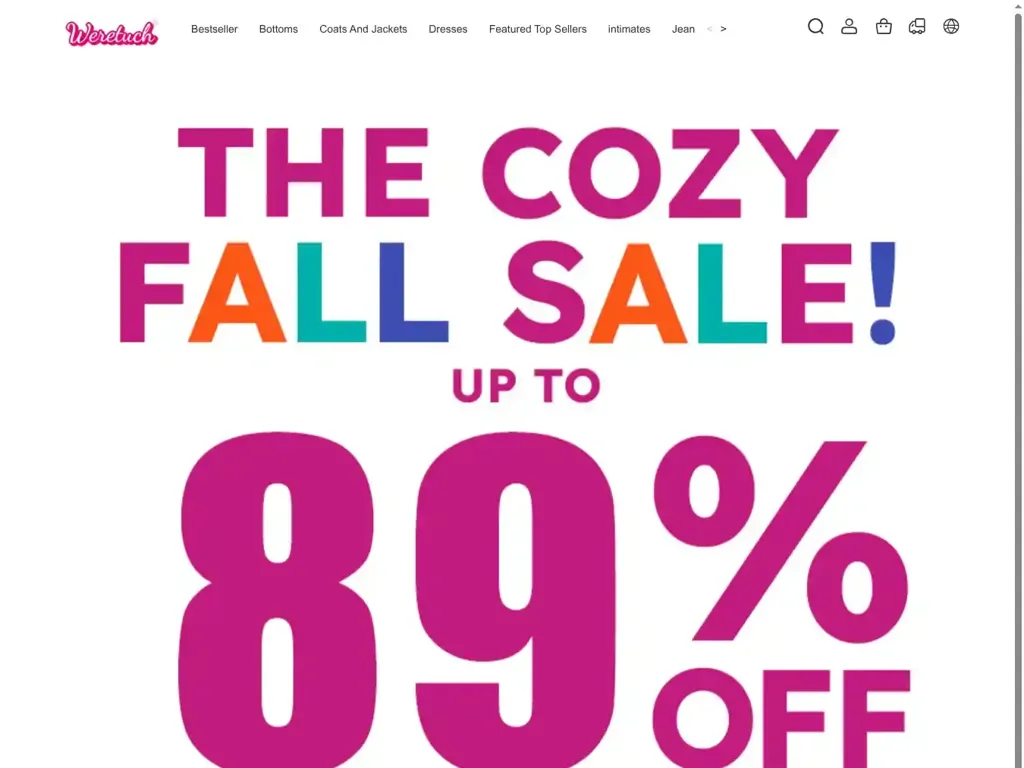 Screenshot of Non-Delivery scam website ""