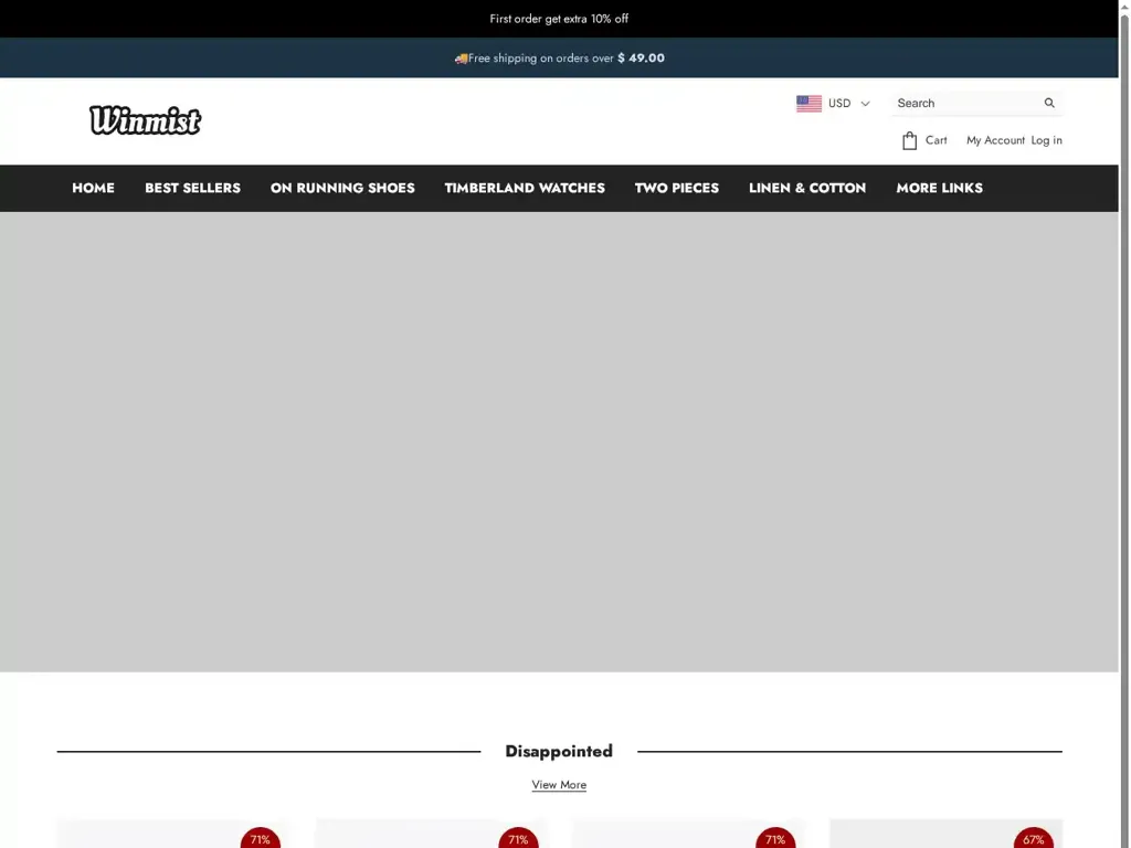 Screenshot of Non-Delivery scam website "500 Internal Server Error"