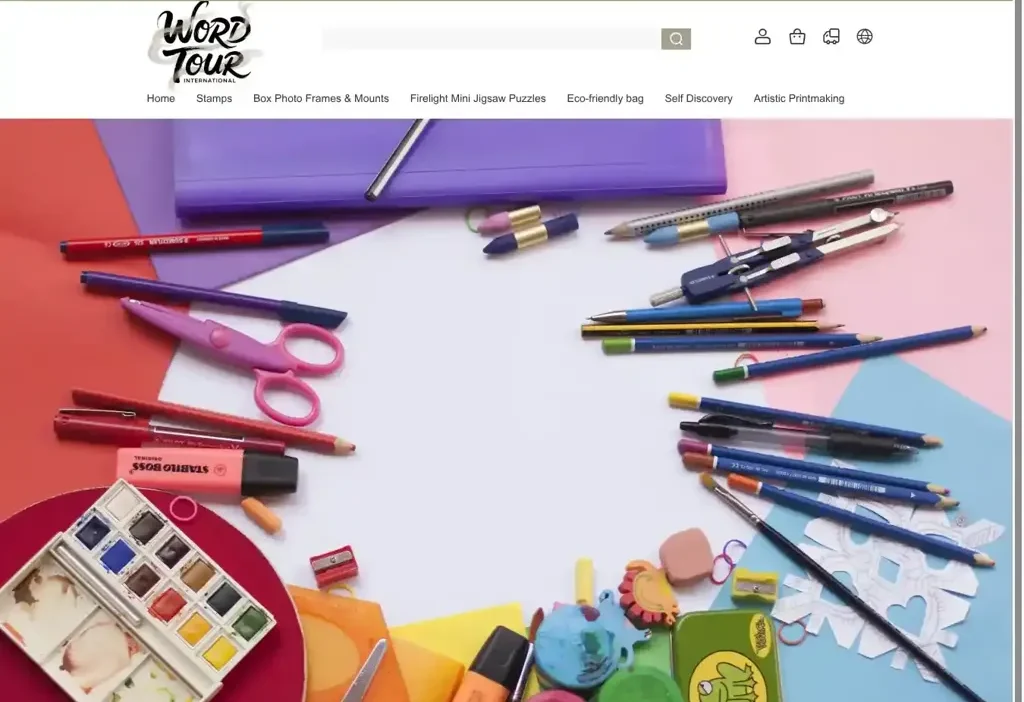 Screenshot of Non-Delivery scam website "Wordtour.shop"