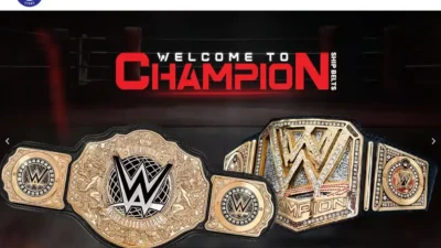 Screenshot of Non-Delivery scam website "Wrestlingbeltstore.com"