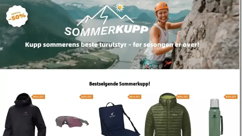 Screenshot of Non-Delivery scam website "Xxlsportonlineno.com"