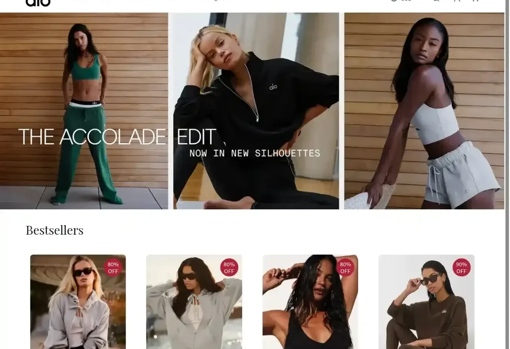 Screenshot of Non-Delivery scam website "Yogaclubshop.com"