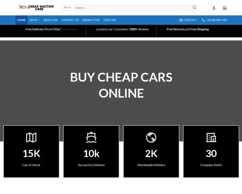 Screenshot of Automobile Scam website 20557