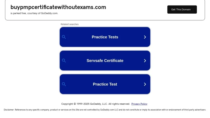 Document Scam buypmpcertificatewithoutexams.com