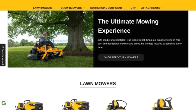 Automobile Scam cub-cadet.shop