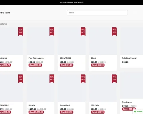 Screenshot of Fashion Scam website 21093