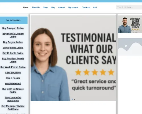 Screenshot of Document Scam website 20467