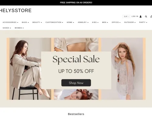 Screenshot of Fashion Scam website 19934